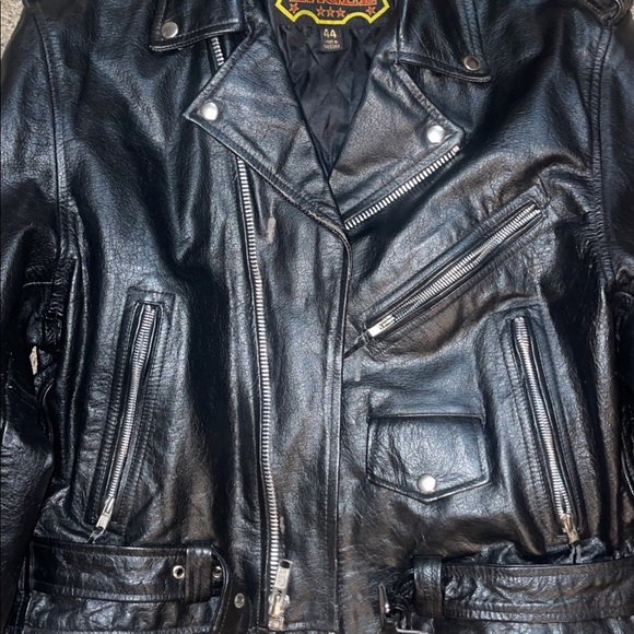 Woman’s L real leather jacket - Picture 4 of 5